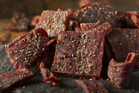 peppered beef jerky pieces