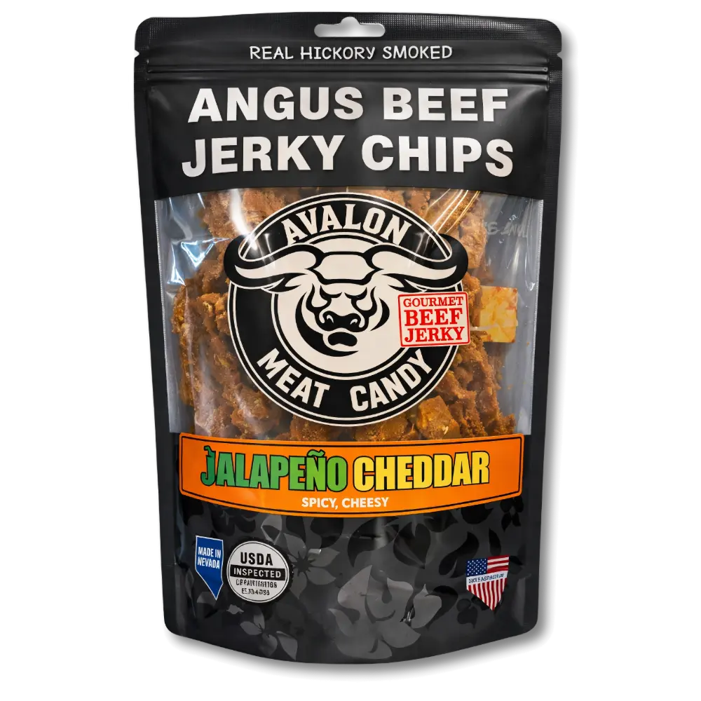 Avalon Meat Candy Crispy Thin Jalapeño Cheddar Jerky | JerkyGent