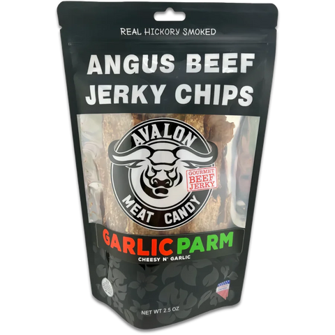 Avalon Meat Candy Garlic Parm Jerky Crisps