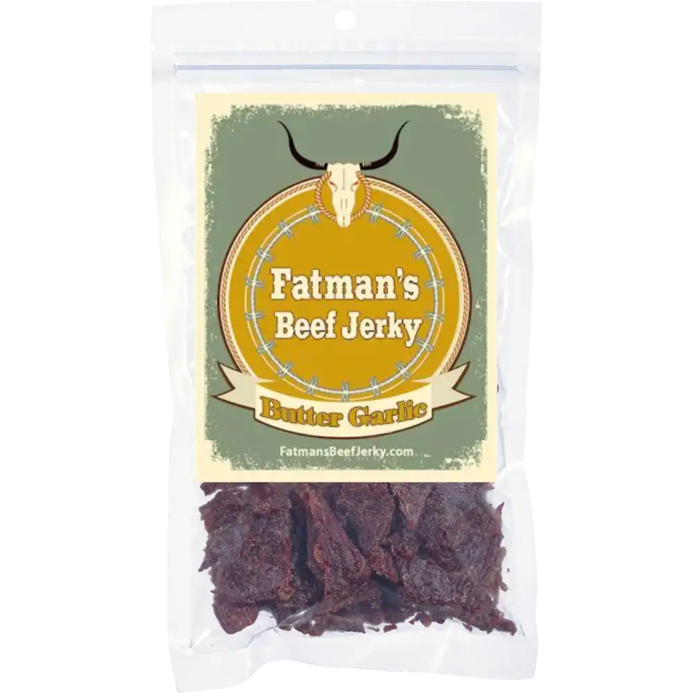 Fatman S Beef Jerky Butter Garlic 2 0 Oz