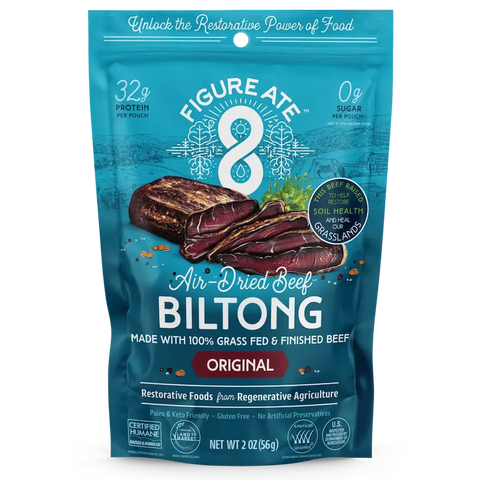Figure Ate Original Air-Dried Beef Biltong bag – made with 100% grass-fed and finished beef