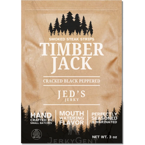 Jed's Jerky Timberjack Cracked Black Peppered Beef Jerky