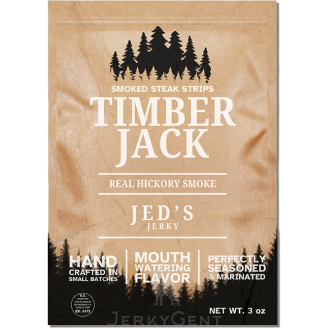 Jed's Jerky Timberjack Real Hickory Smoke Beef Jerky