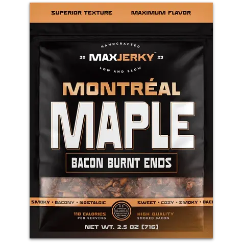 MaxJerky Montreal Maple Bacon Burnt Ends, 2.5-oz