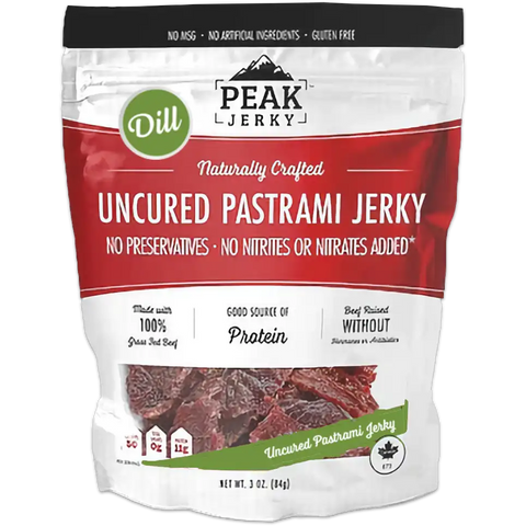 Peak Pastrami Jerky Dill Flavored