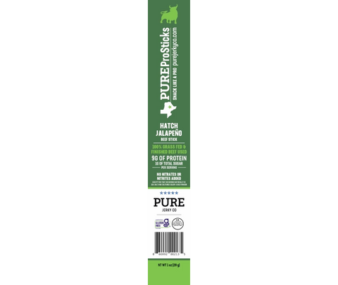 PureProStick Hatch Jalapeno Beef Stick, 1.0-oz