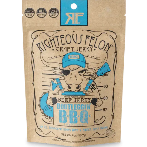 Righteous Felon Bootleggin' BBQ Beef Jerky