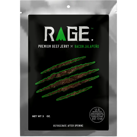 Rage Jerky Bacon Jalapeno Beef Jerky