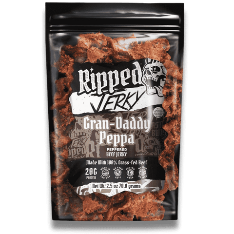 Ripped Jerky Gran-Daddy Peppa Peppered Beef Jerky