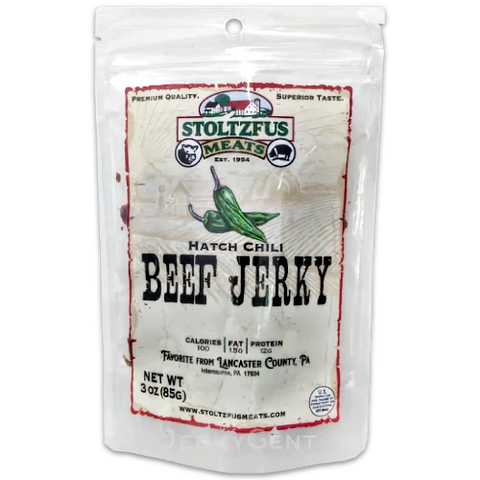 Stoltzfus Meats Hatch Green Chile Beef Jerky