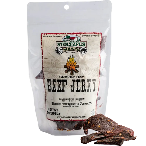 Stoltzfus Meats Smokin Hot Beef Jerky