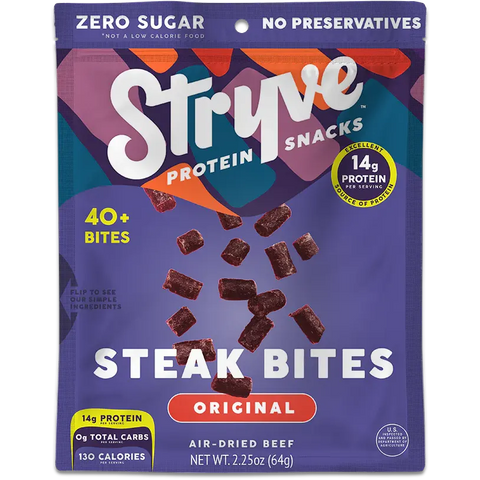 Stryve Steak Bites Original Beef Biltong