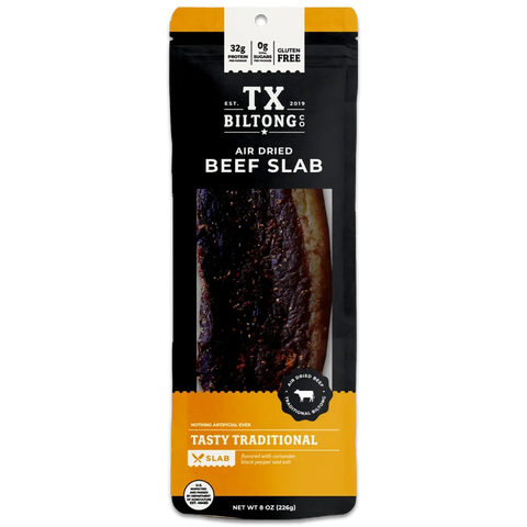 TX Biltong Co Traditional Flavored Beef Slab