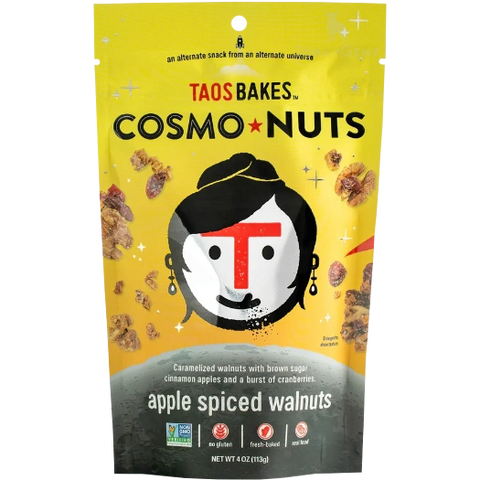 Taos Bakes CosmoNuts Apple Spiced Walnuts, 4.0-oz