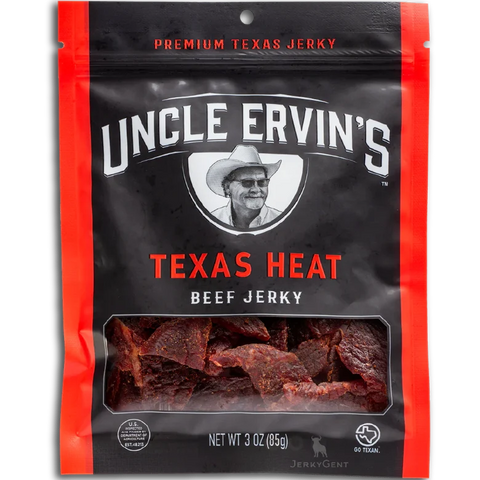 Uncle Ervin's Texas Heat Premium Beef Jerky, 3.0-oz