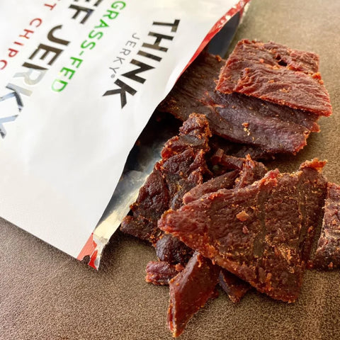 Grass-fed beef jerky by Think Jerky