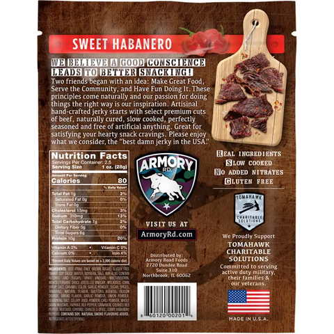 Armory Rd Sweet Habanero Beef Jerky