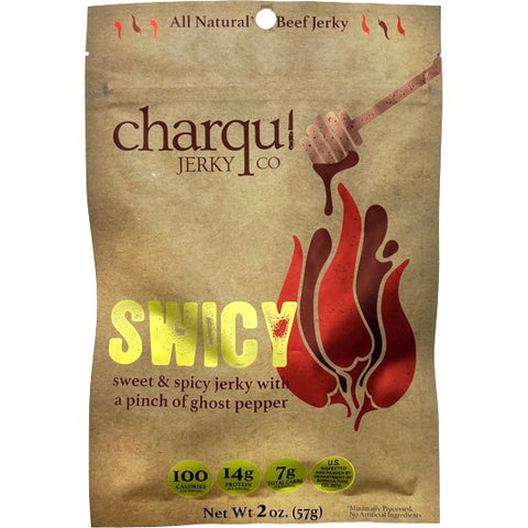 Charqui Jerky Co Swicy Ghost Pepper Beef Jerky