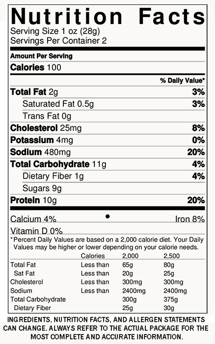 Field Trip Everything Bagel Beef Jerky Nutrition Facts