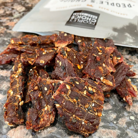 People's Choice Garlic Ginger Small Batch Beef Jerky, 2.5-oz - JerkyGent