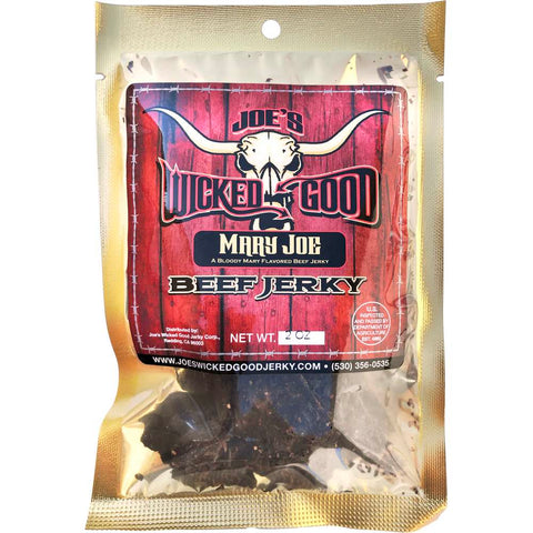 Joe's Wicked Good Bloody Mary Flavored Beef Jerky - Mary Joe