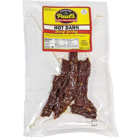 Paul's Jerky Hot Darn Beef Jerky