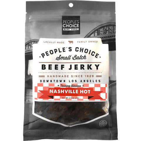 People's Choice Nashville Hot Beef Jerky Front