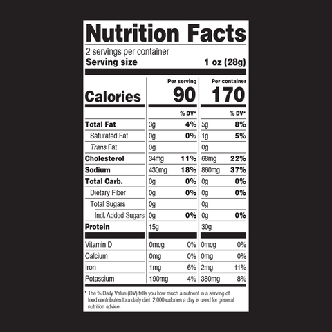 Vacadillos Reaper Nutrition Facts
