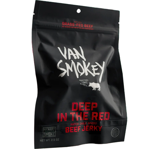 Van Smokey Beef Jerky Deep In The Red Hatch Chili Jerky