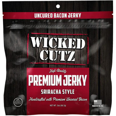 Sriracha Bacon Jerky by Wicked Cutz