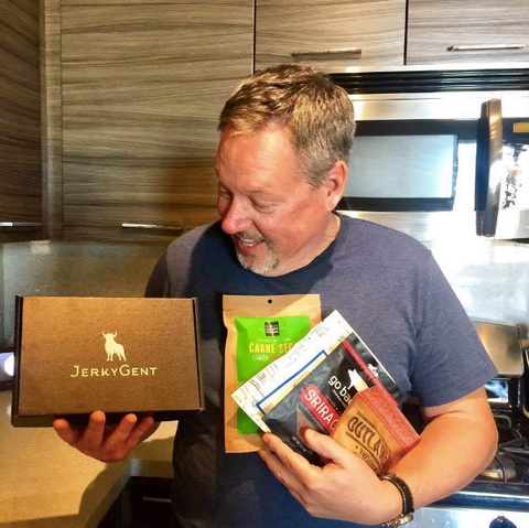 JerkyGent Father's Day Beef Jerky Subscription Box Gift