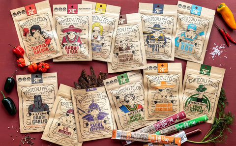 Righteous Felon Beef Jerky Collection - All flavors of beef jerky, bilton, and beef sticks.