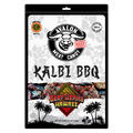 Kalbi BBQ beef jerky by Avalon Meat Candy, featuring Korean BBQ flavors and bold tropical packaging design.