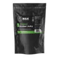 Back view of BULK Original Brisket Beef Jerky packaging with nutrition facts and storage 