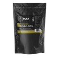 Back view of BULK Teriyaki Brisket Beef Jerky packaging with nutrition facts and storage 