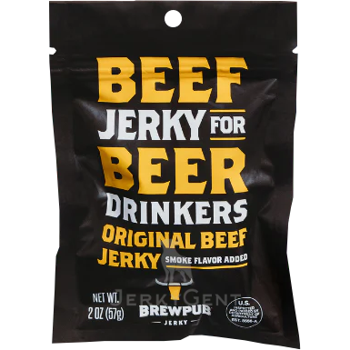 Brewpub Jerky Original Beef Jerky Front