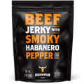 brewpub jerky smoky habanero flavored beef jerky