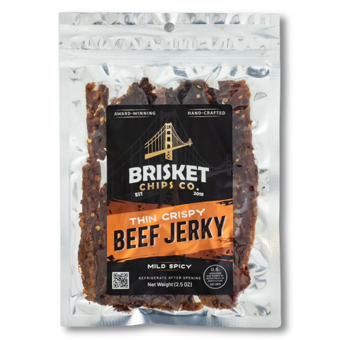 Brisket Chips Co Beef jerky - thin and crispy style beef jerky - formerly bay area specialty jerky.