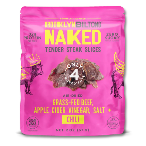 Brooklyn Biltong Peri Peri Chili Pepper Flavored Biltong Front.