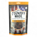 Packaged smoked beef chunks with 'Country Made' branding on a white background