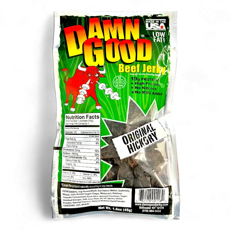 Damn Good Beef Jerky Original Hickory, 1.6oz