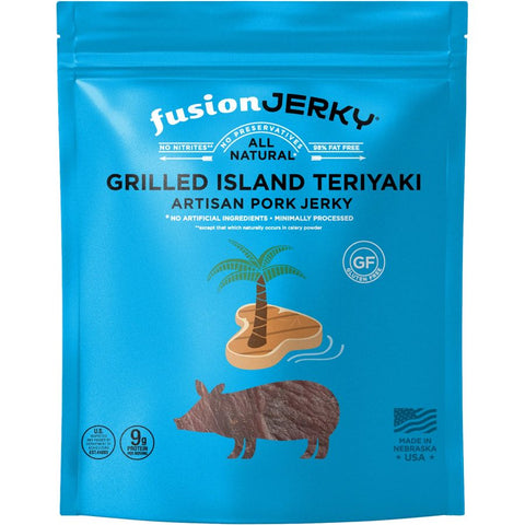 Fusion Jerky Grilled Island Teriyaki Pork Jerky, 2.5-oz