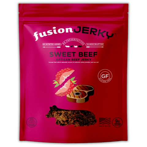 Fusion Jerky Sweet Beef Strawberry Beef Jerky