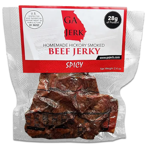 GA Jerk Homemade Hickory Smoked Spicy Beef Jerky