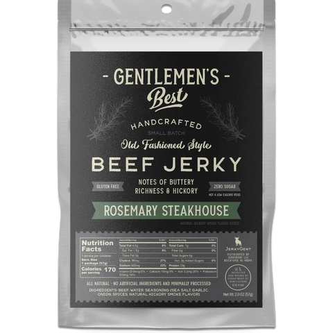 Gentlemen's Best Rosemary Steakhouse Beef Jerky