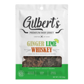 Bag of Gilbert’s Premium Ginger Lime Whiskey Jerky, 2 oz – marinated in whiskey with bright ginger and lime