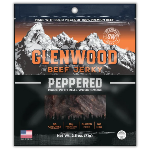 Glenwood Snacks Peppered Beef Jerky