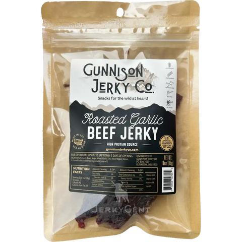 Gunnison Jerky Co. Roasted Garlic Beef Jerky, 3.0-oz