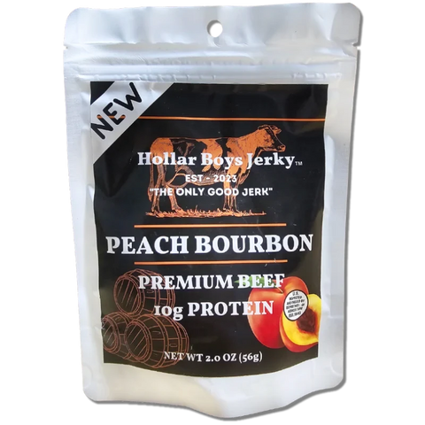 Hollar Boys Jerky Peach Bourbon Beef Jerky