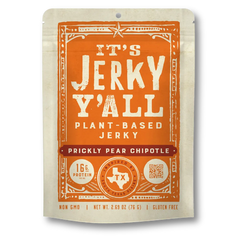 Vegan jerky - prickly pear chipotle flavor